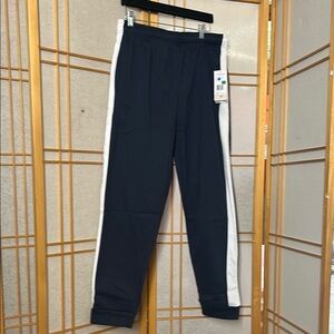 U.S. Polo Assn. Blue and White Joggers with Elastic Waistband